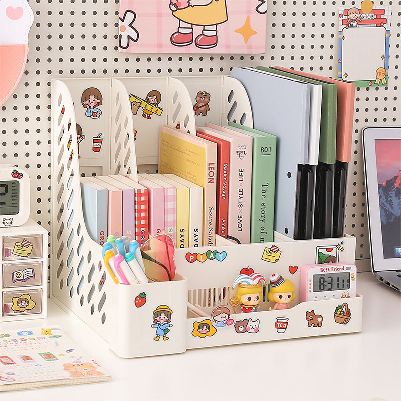 Desk Organizer File Tray Desk Book Stand Office Document Holder