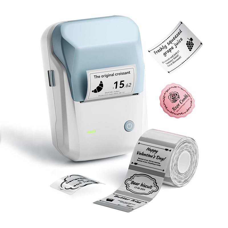 NIIMBOT B21 Mini Thermal Printer Wireless Bluetooth Label Maker Machine with Tape