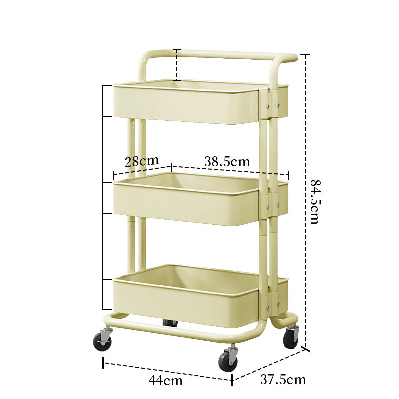 Iron Kitchen Trolleys Storage Cart Multi-layer Snack Shelf