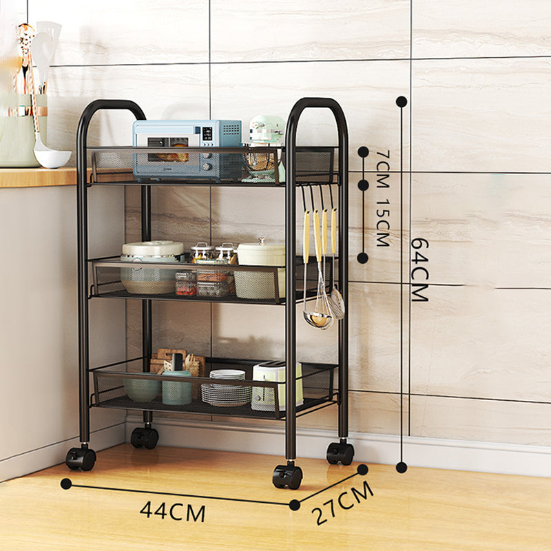 Rolling Storage Cart Layered Storage Shelves