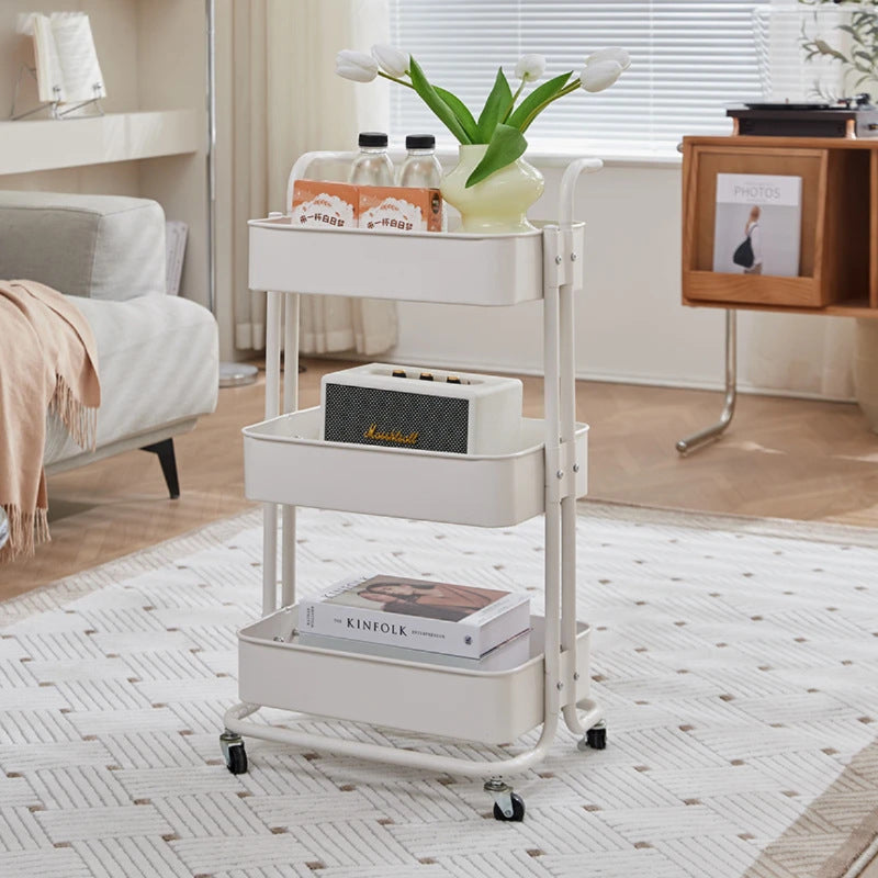 Iron Kitchen Trolleys Storage Cart Multi-layer Snack Shelf