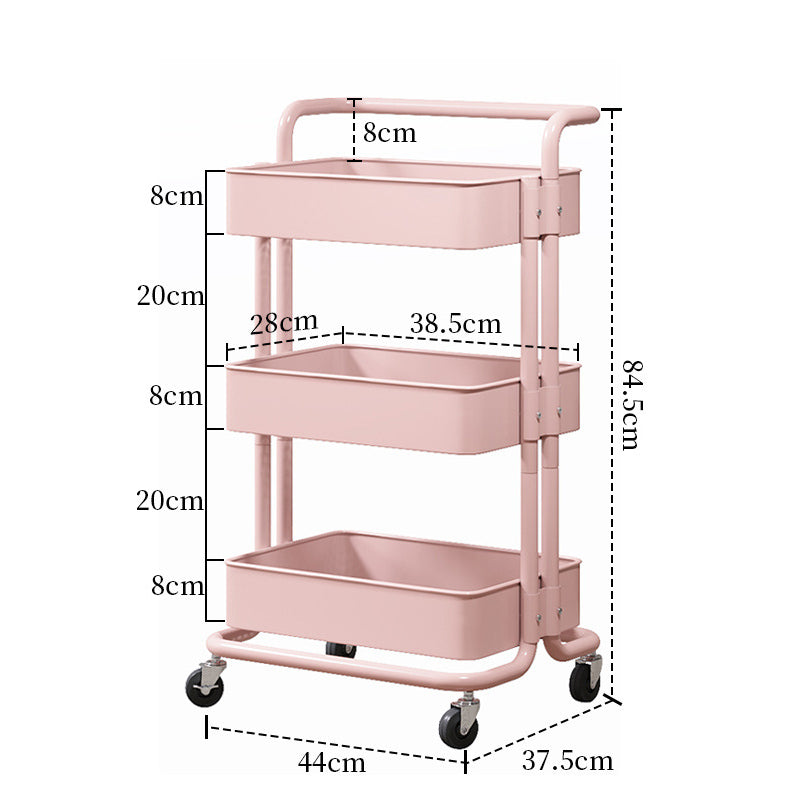 Iron Kitchen Trolleys Storage Cart Multi-layer Snack Shelf