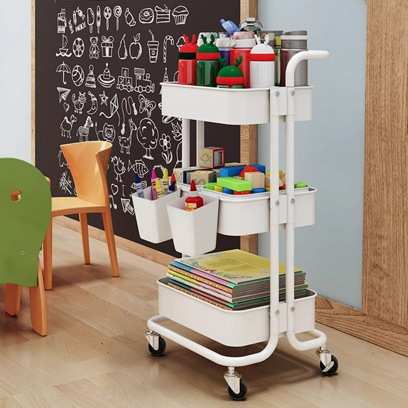 Iron Kitchen Trolleys Storage Cart Multi-layer Snack Shelf