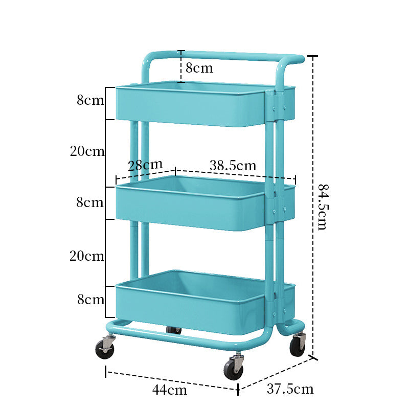 Iron Kitchen Trolleys Storage Cart Multi-layer Snack Shelf