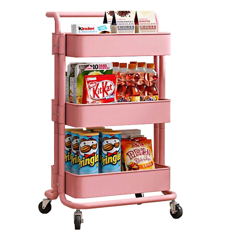 Iron Kitchen Trolleys Storage Cart Multi-layer Snack Shelf