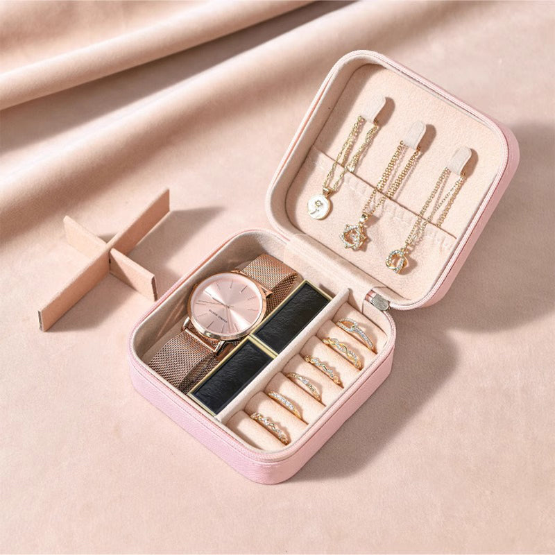 Travel Jewelry Organizer Case Jewelry Storage Box Travel Essentials Gifts For Her