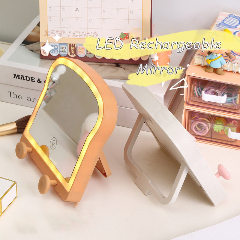 USB Rechargeable Led Makeup Mirror With Stand