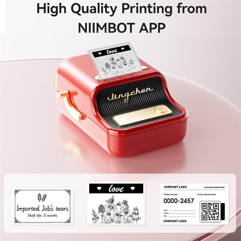 NIIMBOT B21 Mini Thermal Printer Wireless Bluetooth Label Maker Machine with Tape