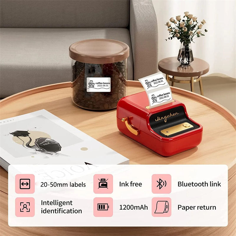 NIIMBOT B21 Mini Thermal Printer Wireless Bluetooth Label Maker Machine with Tape