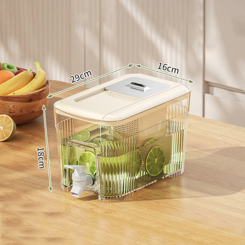 6L Cold Kettle with Faucet Refrigerator Juice Water Pitcher