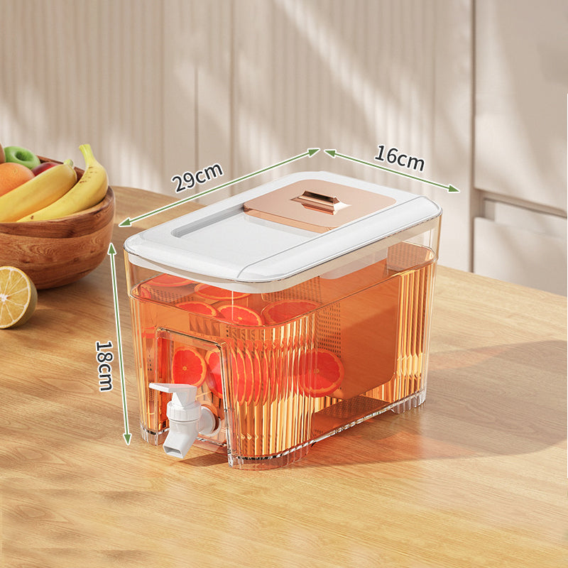 6L Cold Kettle with Faucet Refrigerator Juice Water Pitcher