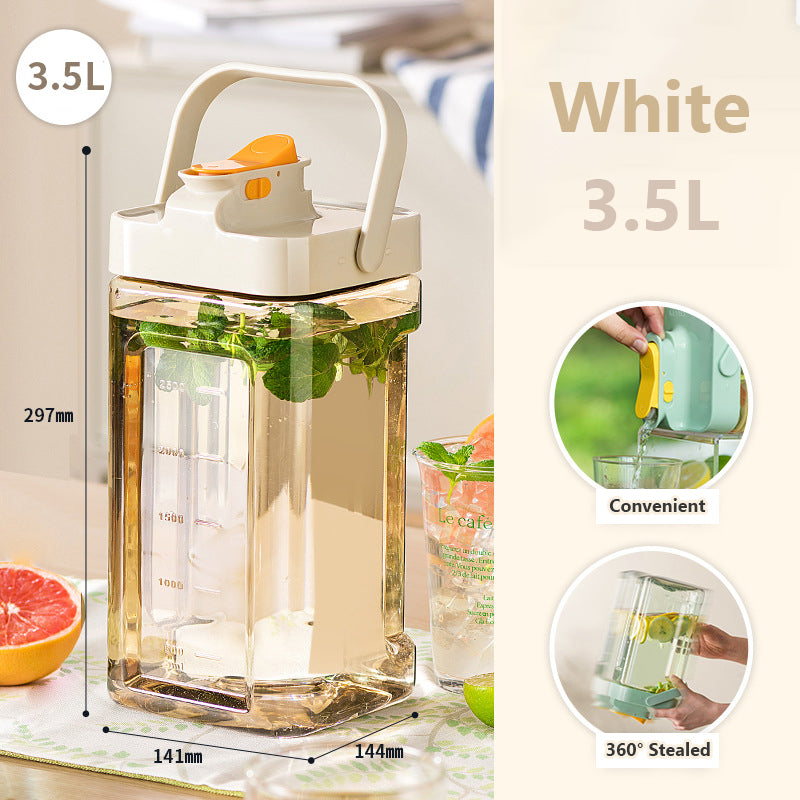 3.5L Water Pitcher Leak-proof Beverage Dispenser with Pour Spout