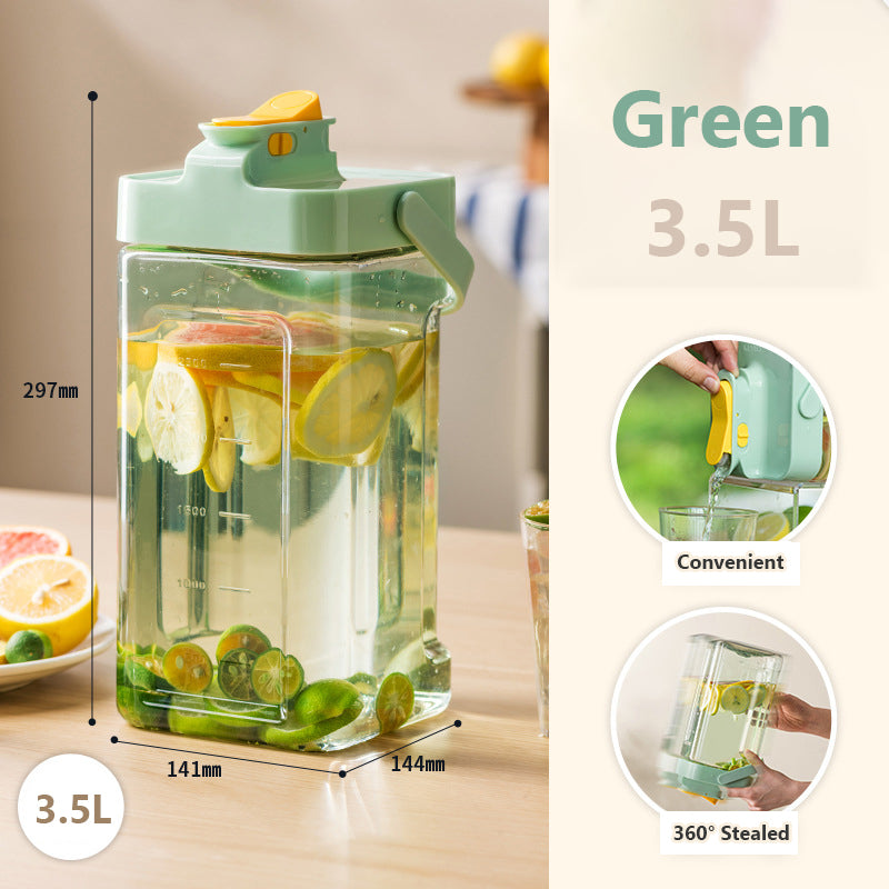 3.5L Water Pitcher Leak-proof Beverage Dispenser with Pour Spout