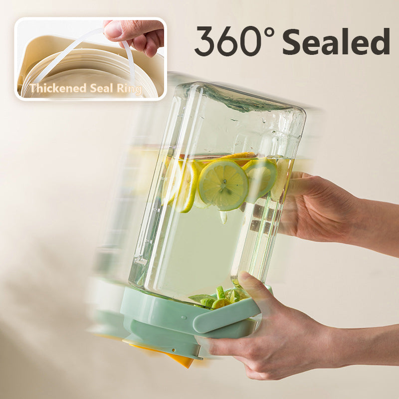 3.5L Water Pitcher Leak-proof Beverage Dispenser with Pour Spout