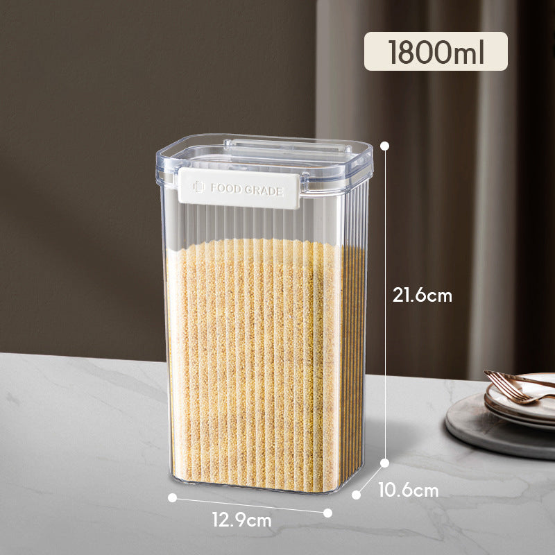Kitchen Pantry Organizer Plastic Food Storage Containers with Lid