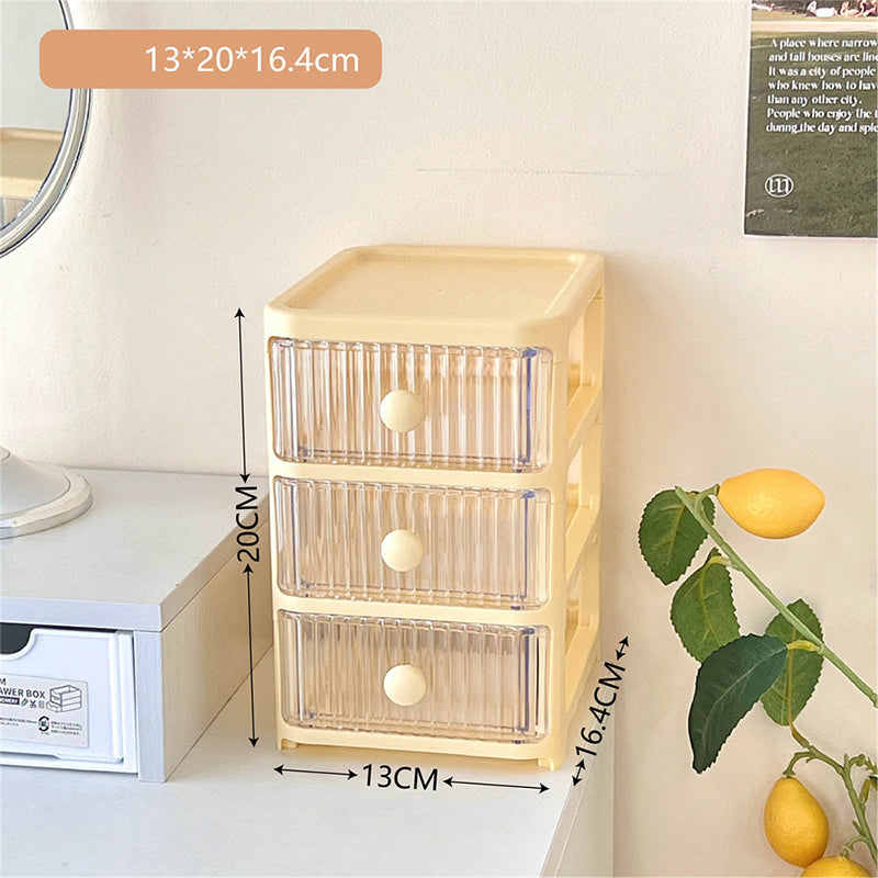 Multilayer Desk Drawer Organizer Kawaii Stationery Desktop Drawer Storage Box