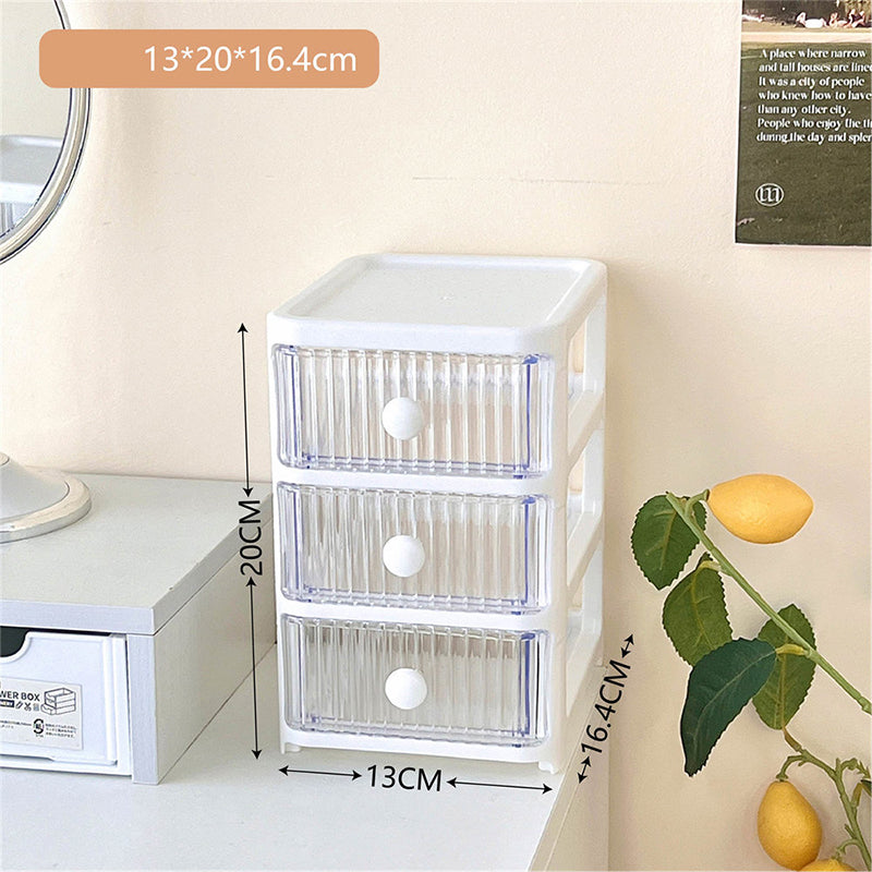 Multilayer Desk Drawer Organizer Kawaii Stationery Desktop Drawer Storage Box
