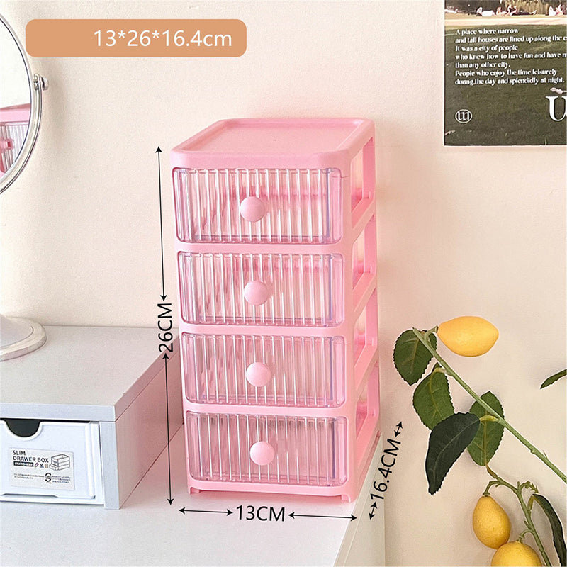 Multilayer Desk Drawer Organizer Kawaii Stationery Desktop Drawer Storage Box