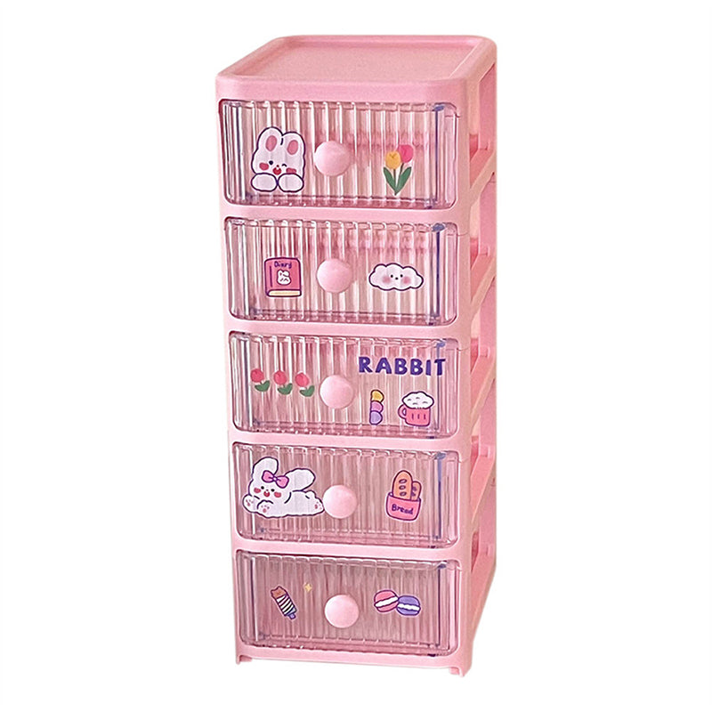 Multilayer Desk Drawer Organizer Kawaii Stationery Desktop Drawer Storage Box