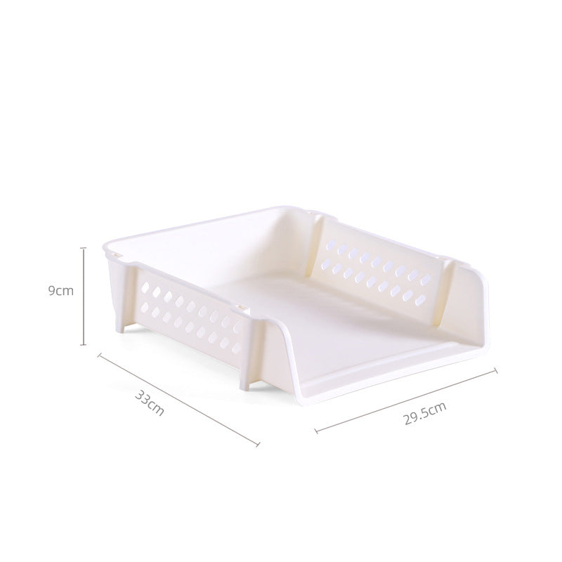 Multi-layer File Tray Organizer Stackable A4 Document Paper Organizer Rack