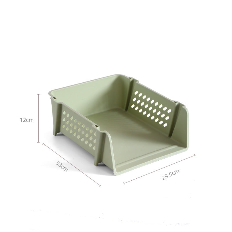 Multi-layer File Tray Organizer Stackable A4 Document Paper Organizer Rack