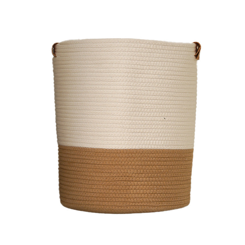 Woven Rope Laundry Basket with Handles