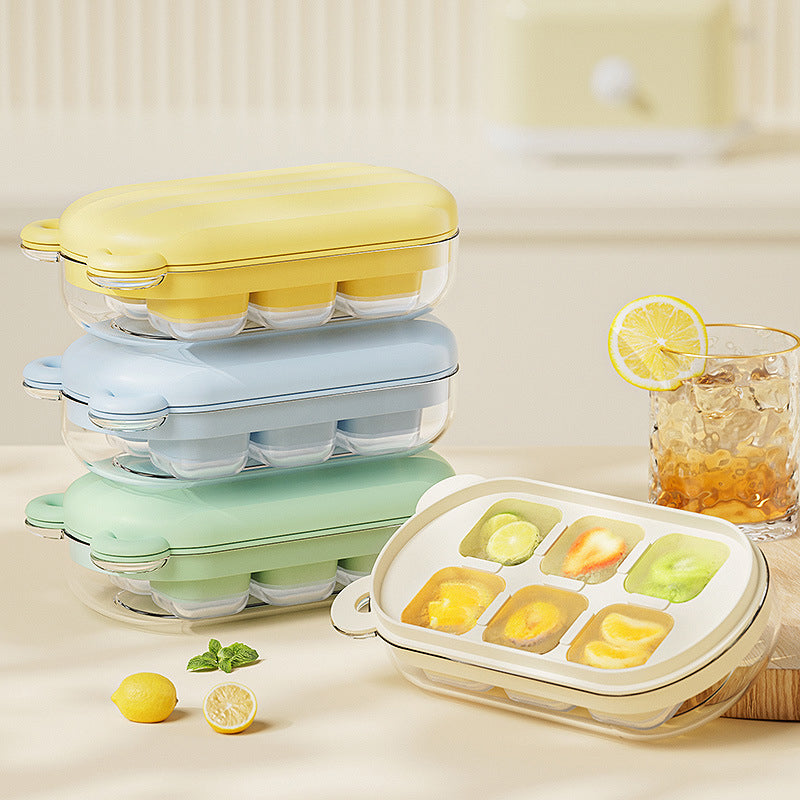 2-Pack Bear-Shaped Silicone Ice Cube Tray with Lid