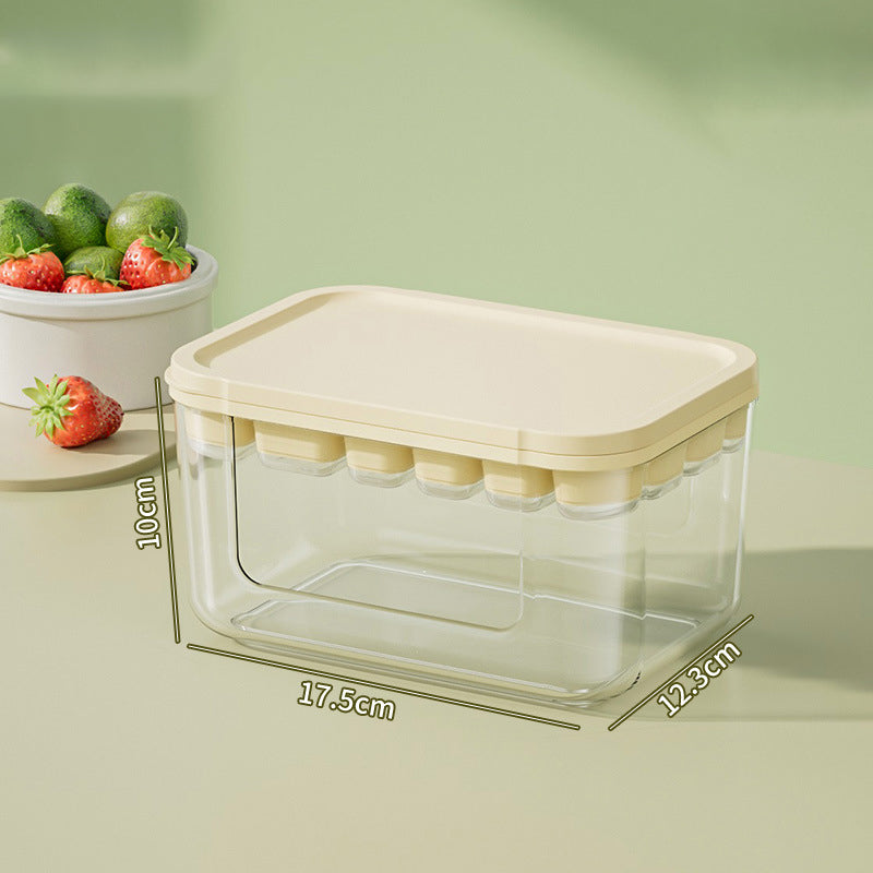 Silicone lce Cube Film 22 Grid lce Box with Lid /lce-Cream Mould