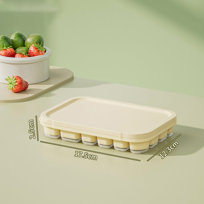 Silicone lce Cube Film 22 Grid lce Box with Lid /lce-Cream Mould