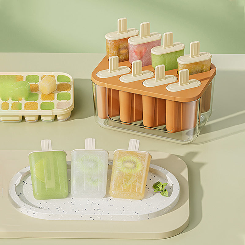 Silicone lce Cube Film 22 Grid lce Box with Lid /lce-Cream Mould