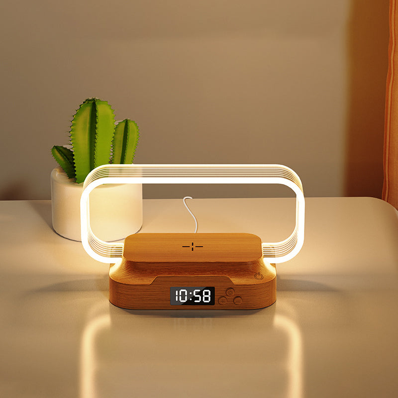 LED Bedside Lamp with 15W Wireless Charging Touch Control 3-Level Stepless Dimming