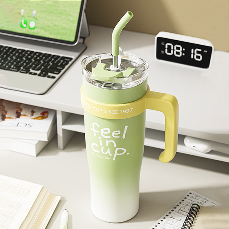 40oz Water Bottle with Handle Resistant Tumbler Reusable Insulated Stainless Steel