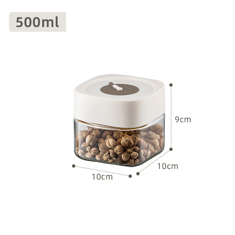 2-Pack Food Storage Container Leakproof Canister Glass Jar With Airtight Lid