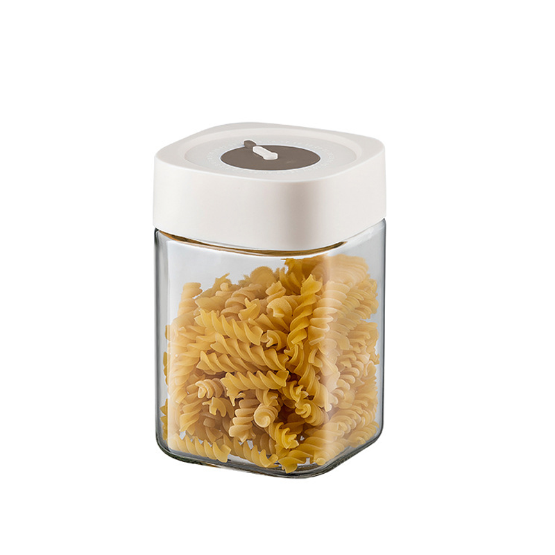 2-Pack Food Storage Container Leakproof Canister Glass Jar With Airtight Lid