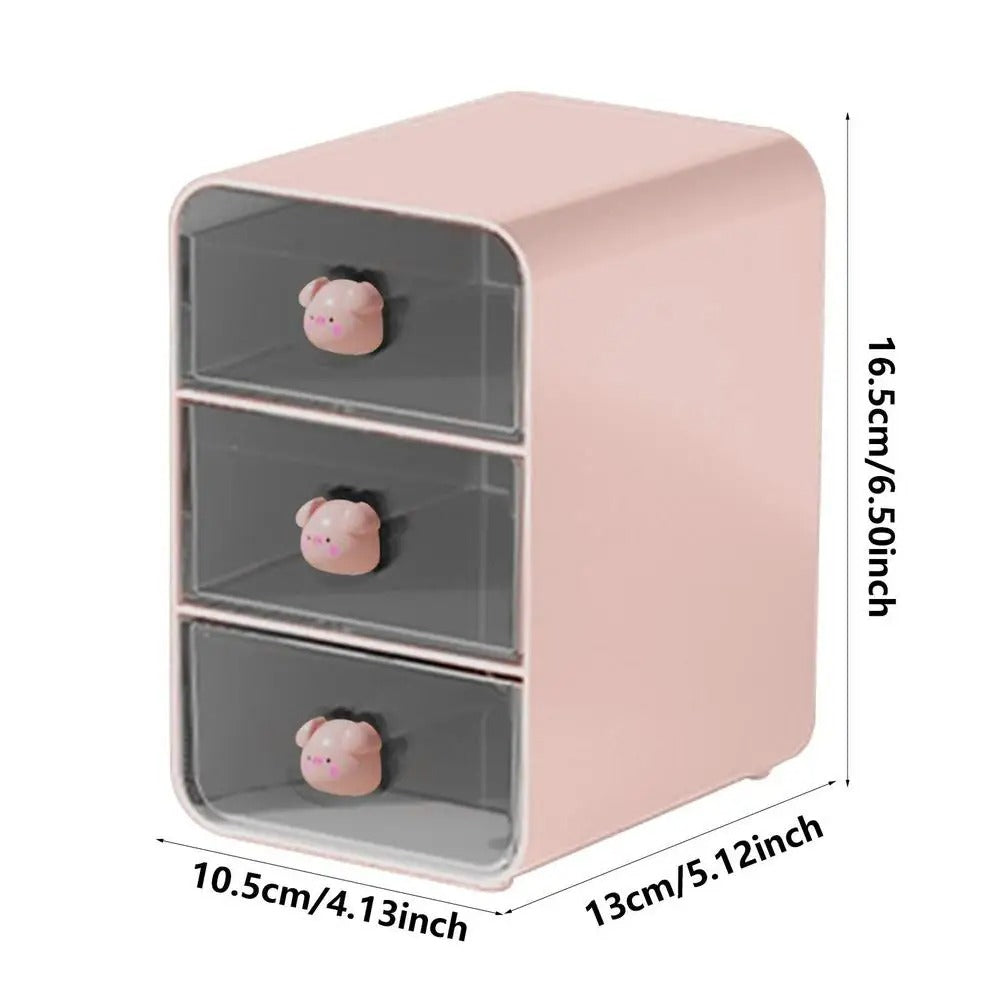 Desktop Storage Box Stationery Organizer Stackable Drawer Organizer