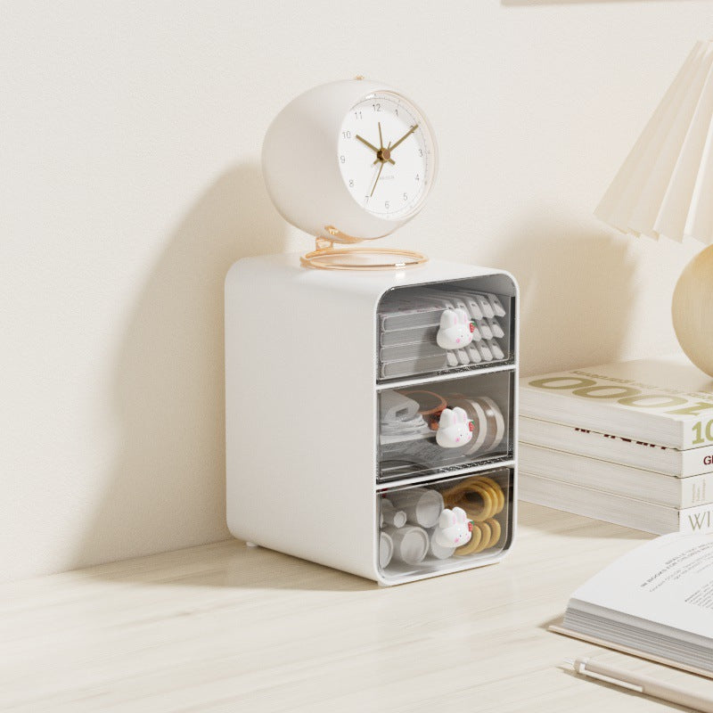 Desktop Storage Box Stationery Organizer Stackable Drawer Organizer